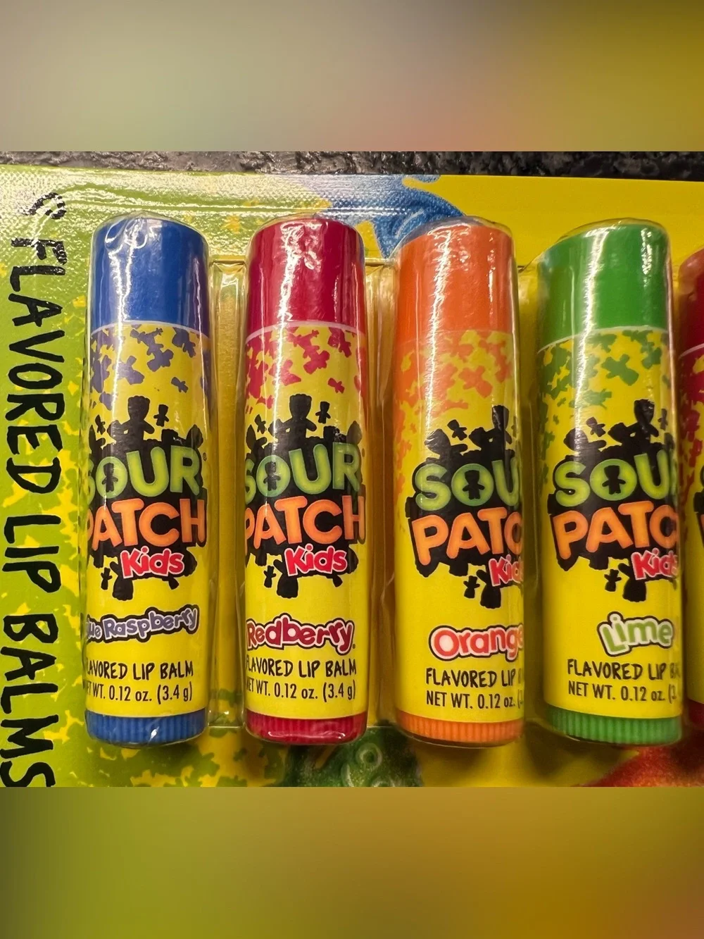 Sour Patch Kids 8 multi-pack Flavored Lip Balm  party favor set NEW